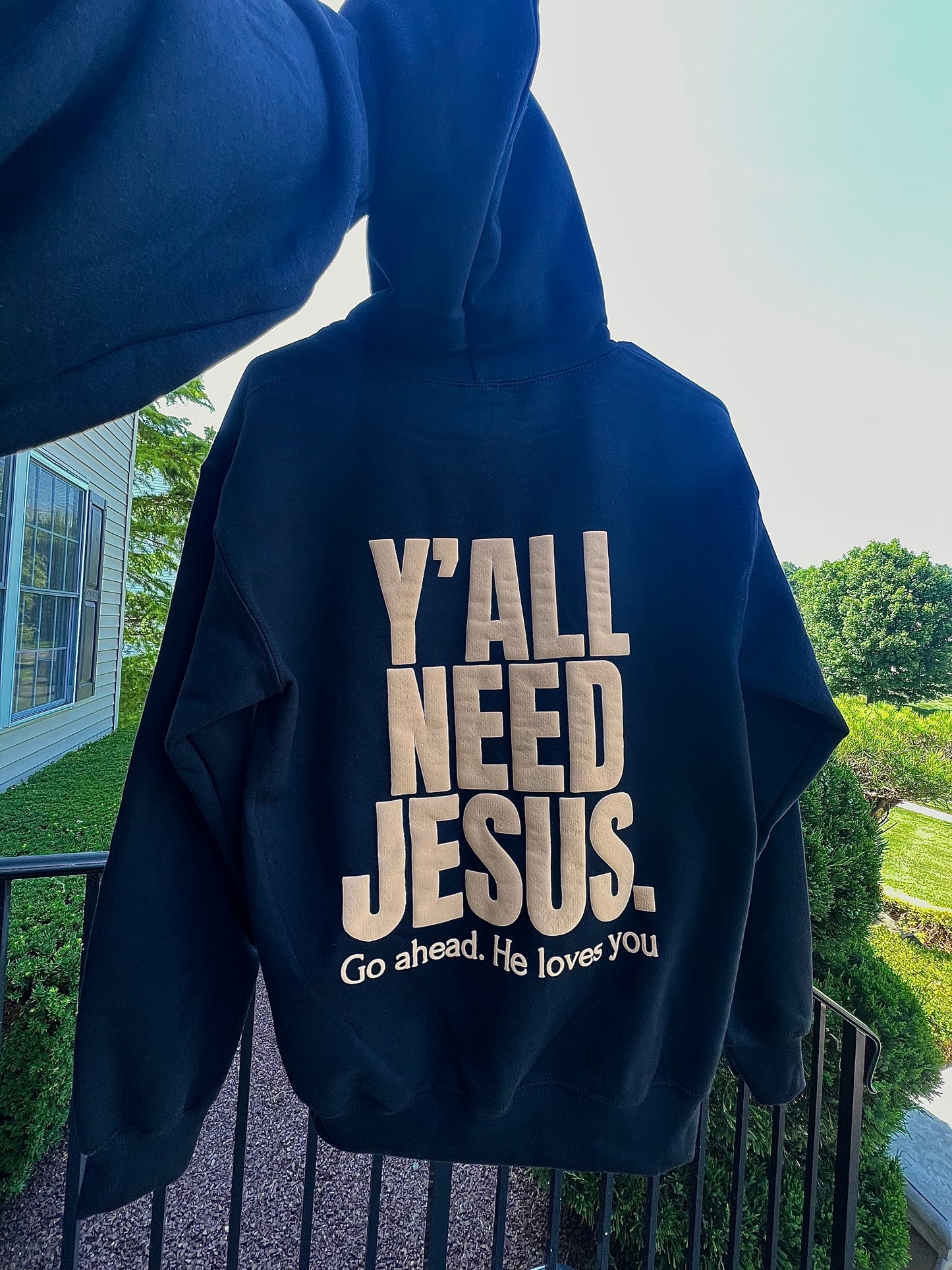 Y'all Need Jesus Oversized Hoodie